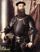 BRONZINO, Agnolo Portrait of Stefano IV Colonna oil